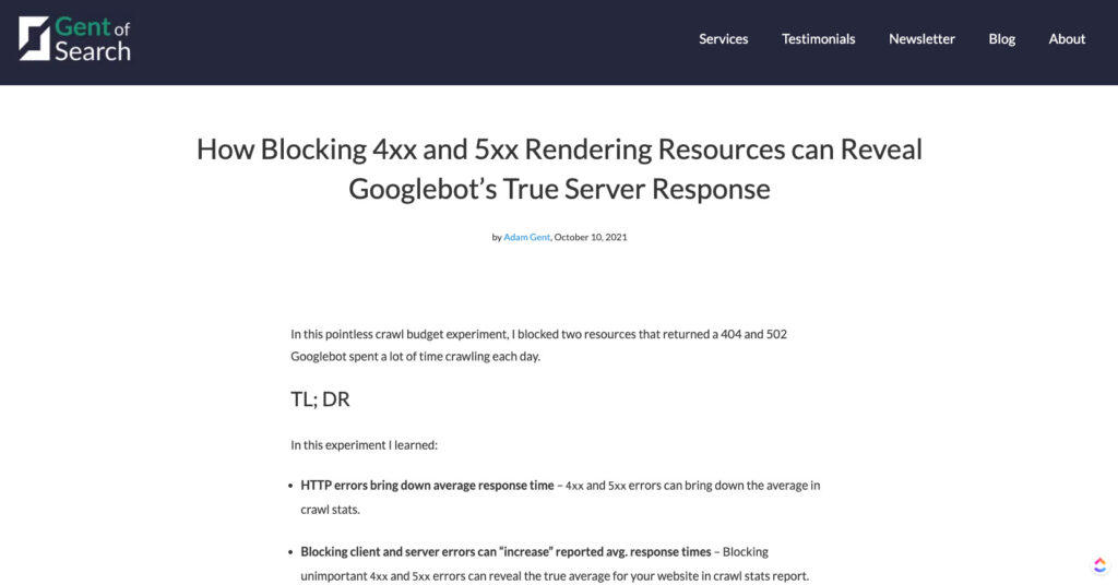 How Blocking 4xx and 5xx Rendering Resources can Reveal Googlebot’s True Server Response
