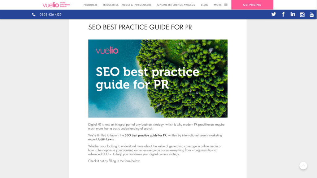 SEO Best practices PR