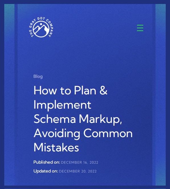 Un checklist para desarrollar schema